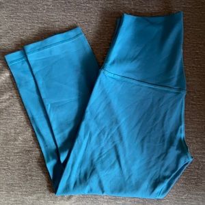 Lululemon Align Super High Rise (SHR) size 6 - Blue Borealis